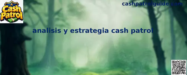 Pantalla de analisis y estrategia Cash Patrol