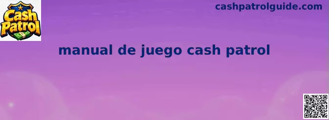 Pantalla de Manual Cash Patrol