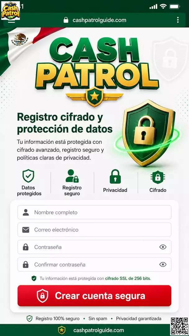 Registro protegido en Cash Patrol