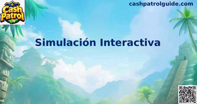 Vista de una simulación interactiva de Cash Patrol para practicar en modo demo en México