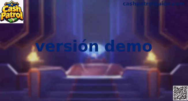 Pantalla ilustrativa de la versión demo de Cash Patrol